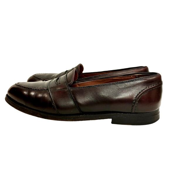 Vintage Alden “Parisian” Oxblood Penny Loafers 8.5B Men / Women 10.5 - Picture 9 of 13
